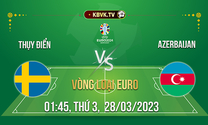 Thụy Điển và Azerbaijan, 01h45 ngày 28/03 (Vòng Loại Euro)